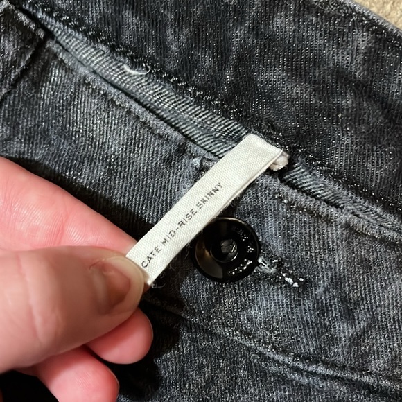 Rag & Bone Cate Mid-Rise Skinny Snake Foil Jeans - Picture 6 of 11